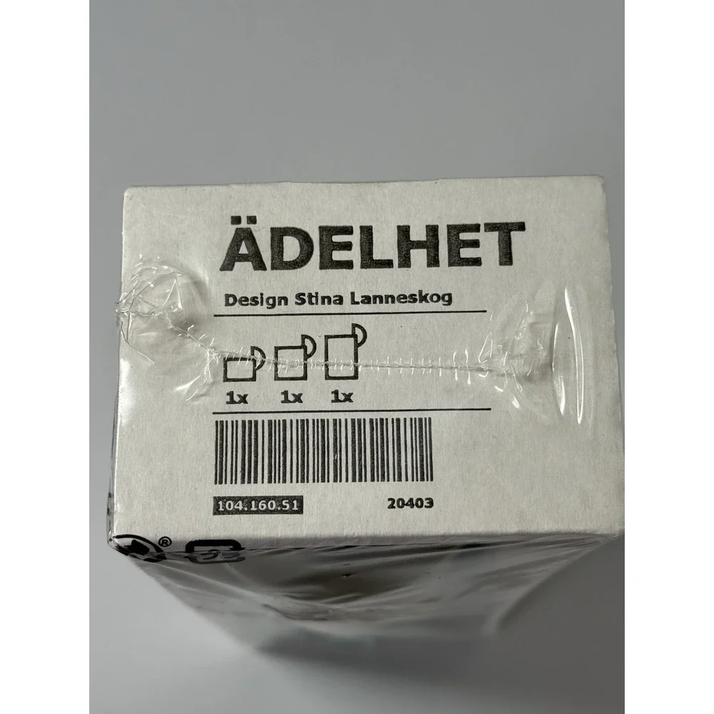 SET of 3 - Ikea ADELHET 2-in-1 Candlestick Tealight Candle Holder Stackable‎ NEW